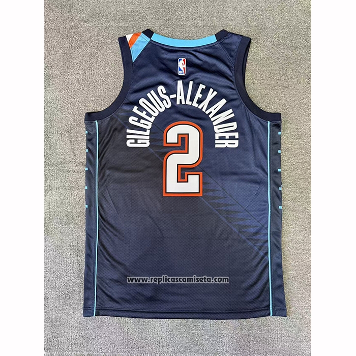 Camiseta Los Angeles Clippers Shai Gilgeous-Alexander NO 2 Ciudad 2025-26 Azul